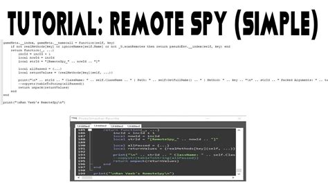 Tutorial: How to use Remote Spy to make FE Scripts. - YouTube