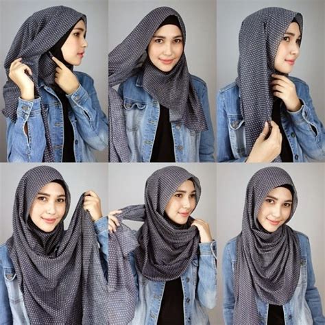 Tutorial Hijab Pashmina Monochrome