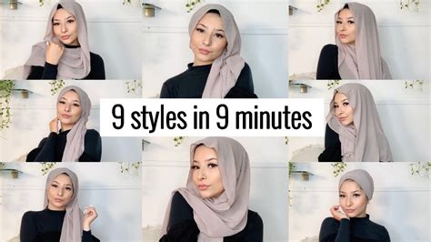 Tutorial Hijab layer with headpiece YouTube
