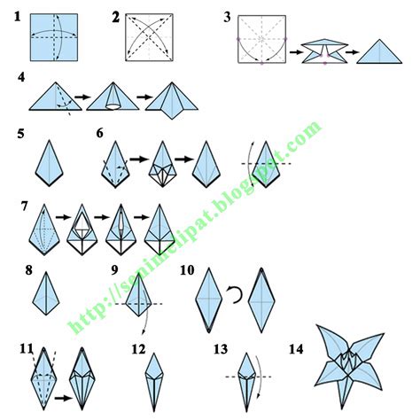 Tutorial Membuat Bunga Lily dari Kertas Origami
