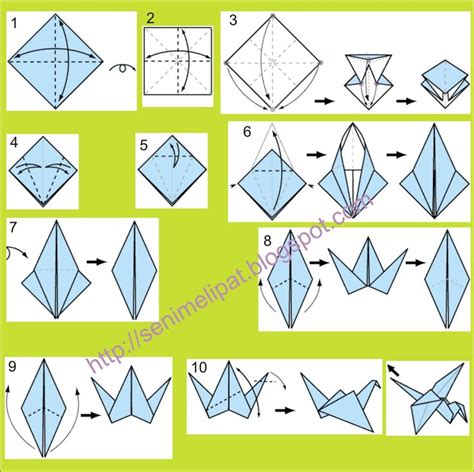 Tutorial Membuat Origami Burung Sederhana