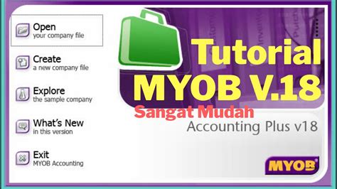 Tutorial Myob Versi 18
