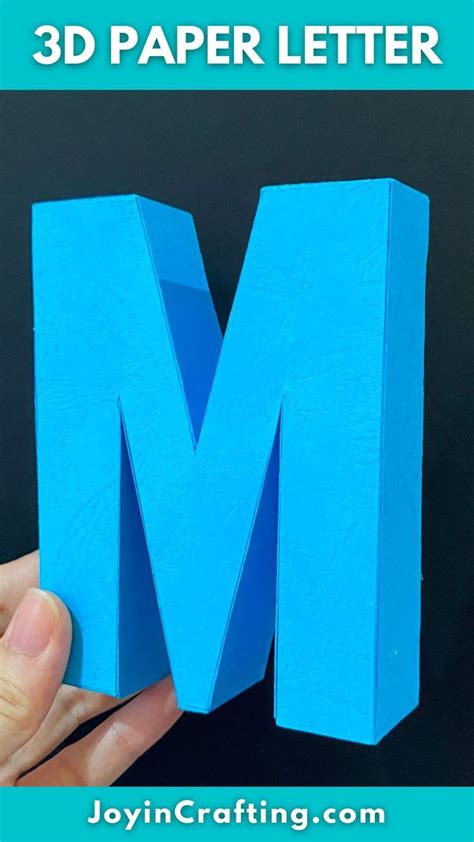 Crafty and Creative: How to Design a Beautiful 3D Letter M with an SVG tutorial!