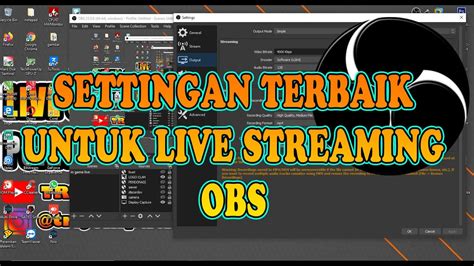 Tutorial setting OBS untuk live streaming