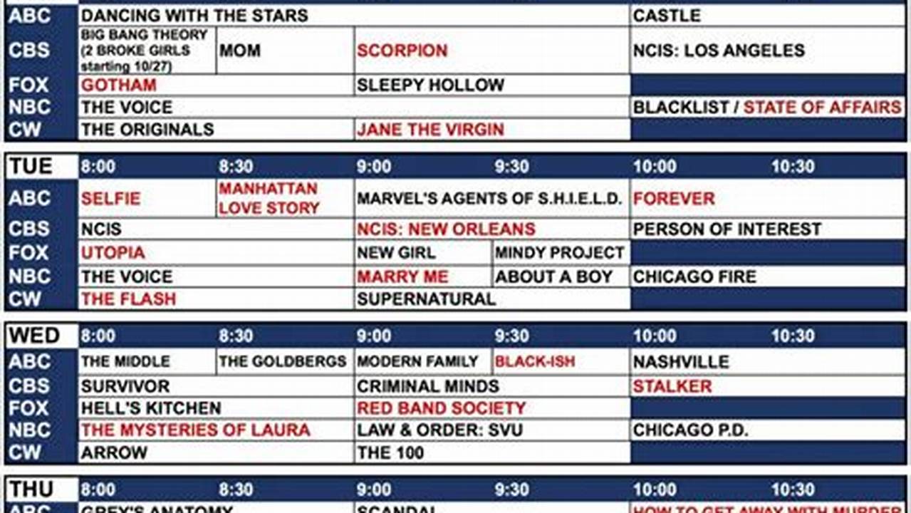 Tv Guide Fall Lineup 2024