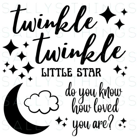 Download Twinkle, Twinkle Little Star. Do You Know... SVG File - SVG Design Printable