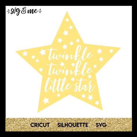 Download Twinkle Twinkle Little Star SVG File - SVG Design Silhouette Free PSD Mockups