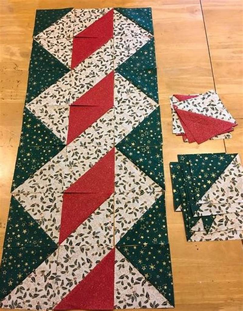 Twisted Pole Table Runner Free Pattern