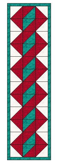 Twisted Pole Table Runner Pattern