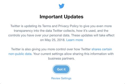 Twitter GDPR