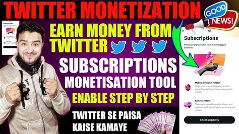 Twitter monetisation