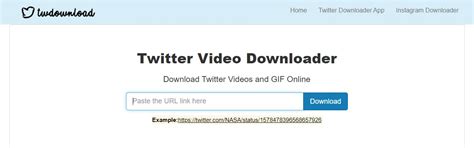 Twitter動画ダウンローダーのインターフェースイメージ