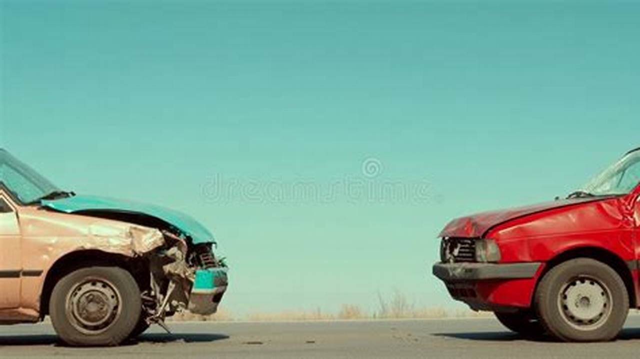 Two Cars Collide At An Intersection