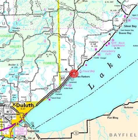 Two Harbors Mn Map
