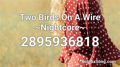 Two Birds On A Wire ~Nightcore~ Roblox ID - Roblox music codes