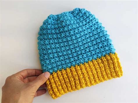 Two Color Beanie Crochet Pattern