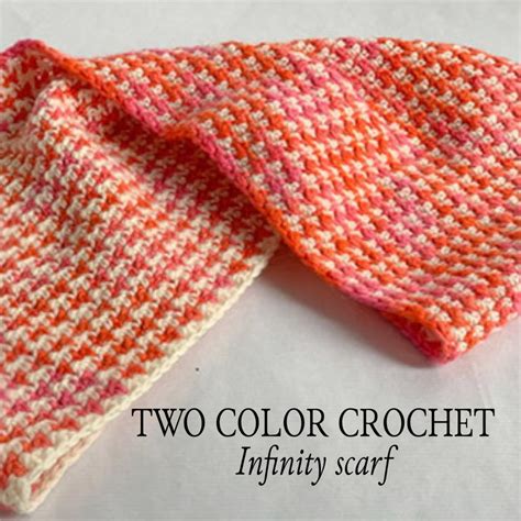 Two Color Crochet Scarf