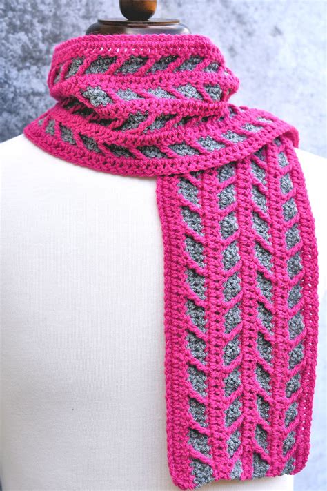 Two Color Scarf Crochet Pattern
