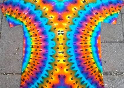 two color spiral tie-dye