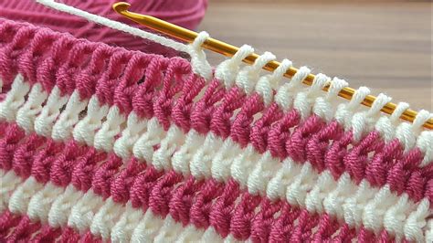Two Color Tunisian Crochet