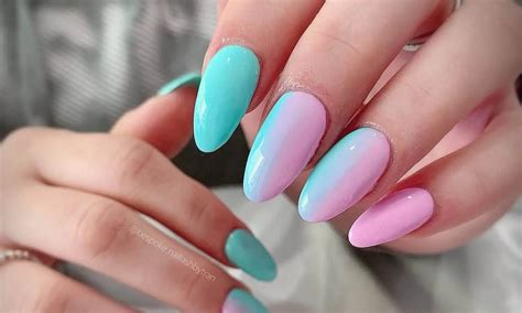 Two Colored Nail Art Female