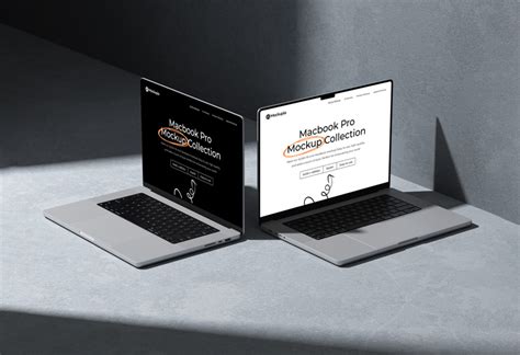 Two Macbooks Mockup