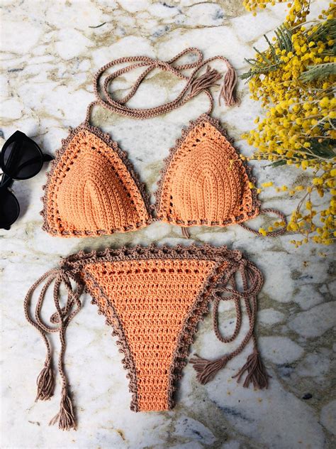 Two Piece Crochet Bathing Suit