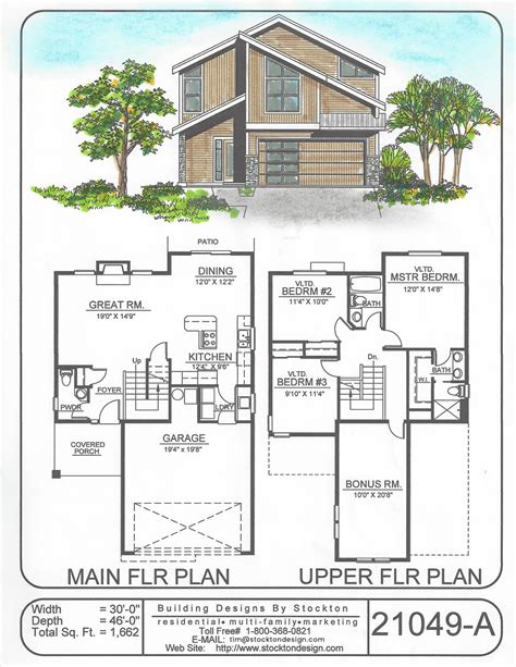 Two Story Small House Plans