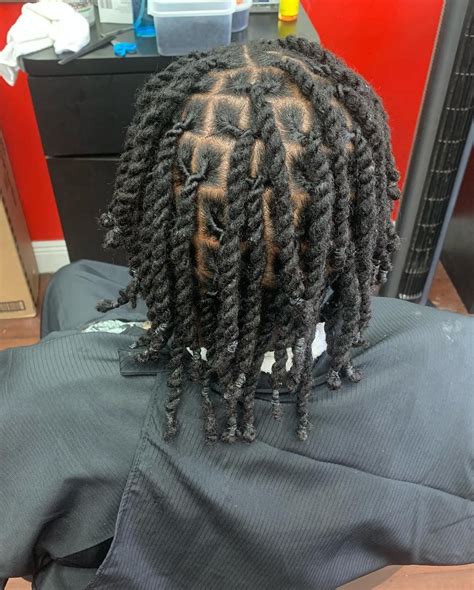 Two Strand Twist Men Locs