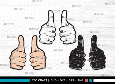 Double the Fun with Two Thumbs Up SVG: Unlock Endless Creative Possibilities