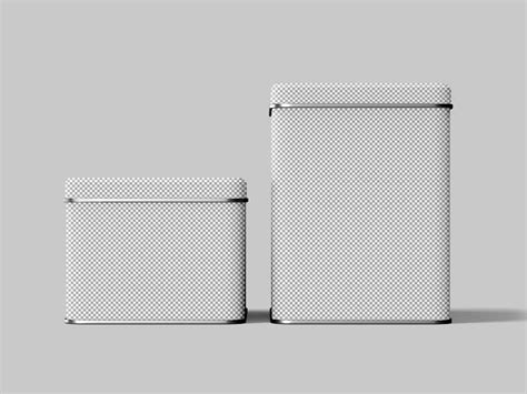 Two Tin Boxes Mockup