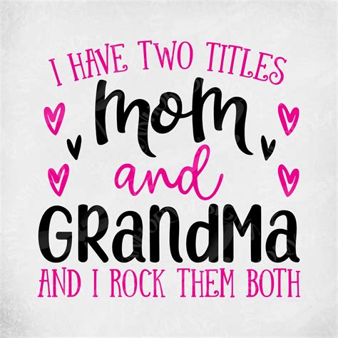 Download Two Titles Mom and Grandma _ Mom... Cut Files