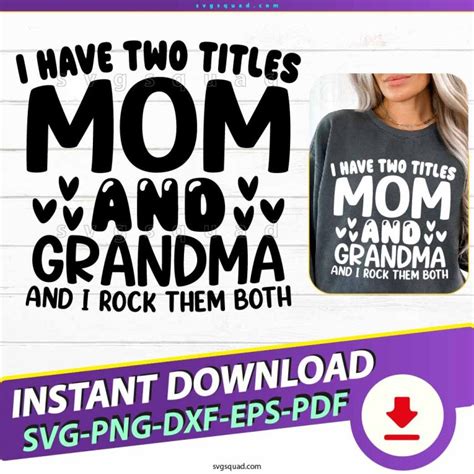 Download Two Titles Mom and Grandma _ Mom... Files DXF Files