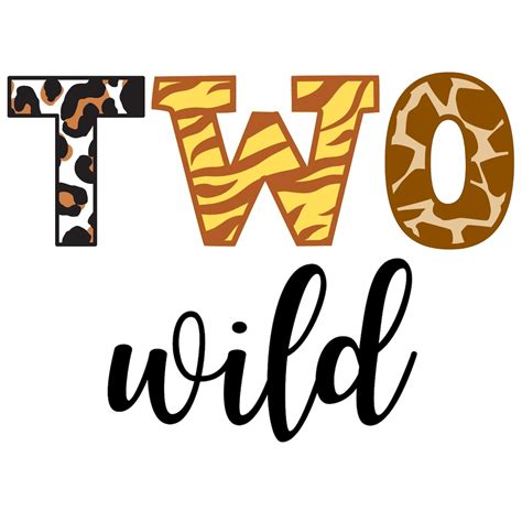 Unleash the Party Animal in You with Two Wild Birthday SVG - Download Now!