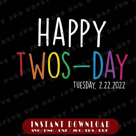 Double the Fun with Twos Day SVG: Celebrate Second-Chances in Style!