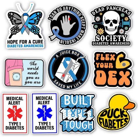 Type 1 Diabetes Car Stickers