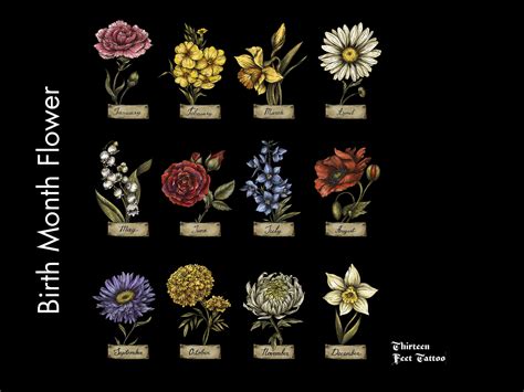 Type Of Flower Tattoos