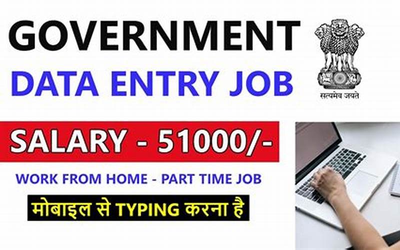 Types Of Govt Data Entry Jobs