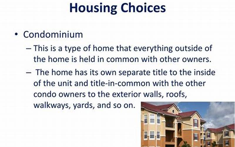 Types Of Housing Options