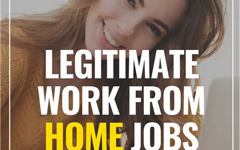 Types Of Legitimate Work From Home Jobs