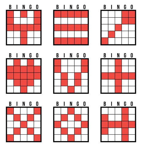Types Of Bingo Game Patterns