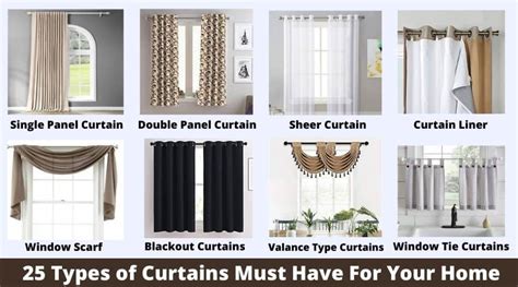 Types Of Curtains Styles
