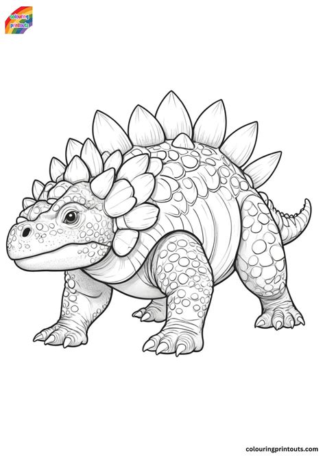 Types of Ankylosaurus Colouring Pages Available