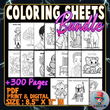 Types of Big Coloring Sheets Available