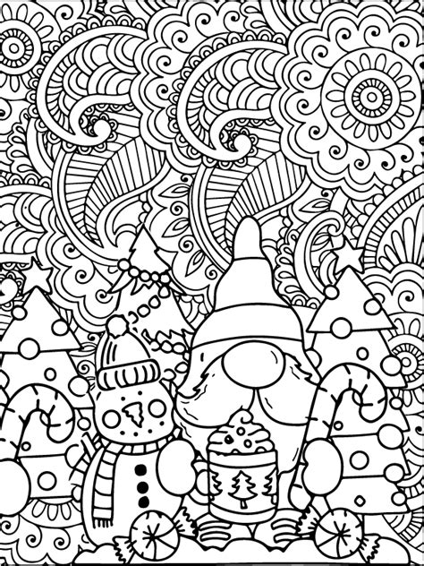 Types of Christmas Themes for Adult Coloring