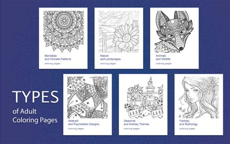 Types of Coloring Pages Based on Themes