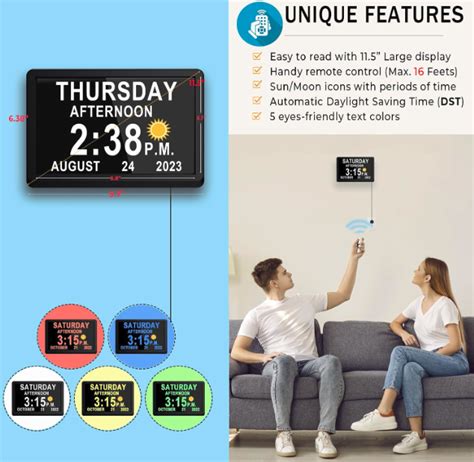 Types of Dementia Clocks Available