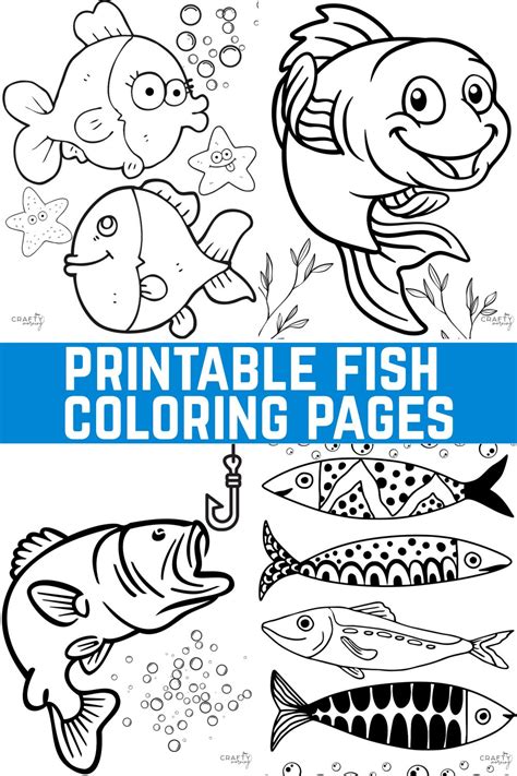 Types of Fish Coloring Pages Printable You Can Find