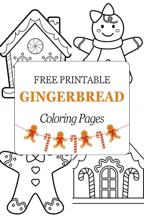 Types of Gingerbread Coloring Pages You Can Find
