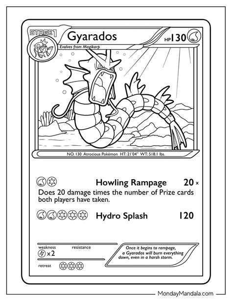 Types of Gyarados Printable Content Available
